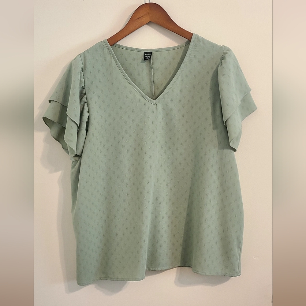 Shein Butterfly Sleeve Blouse